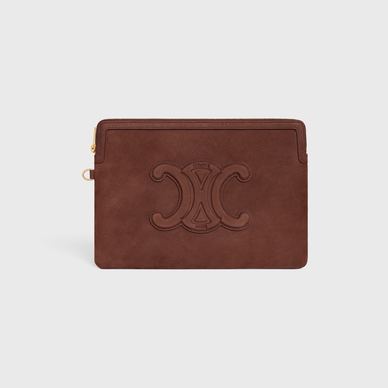 Celine 女士 粒面小牛皮 CUIR TRIOMPHE 帶肩帶小手拿包均碼碼25cm*1cm*17.5cm-3