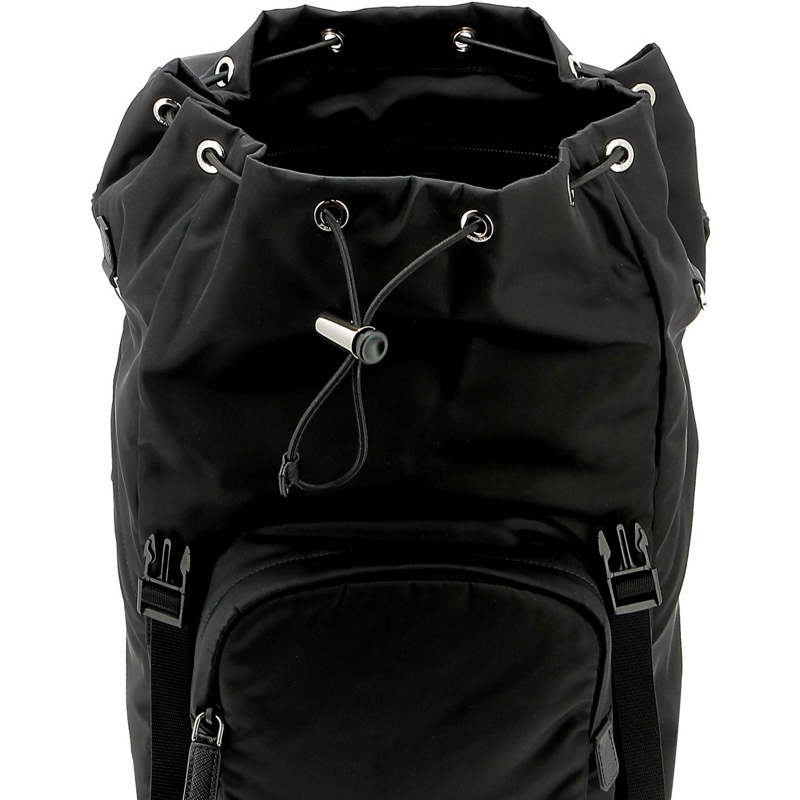 Prada 男士 Re-Nylon與Saffiano皮質背包均碼碼常規、27cm*17cm*45cm-3