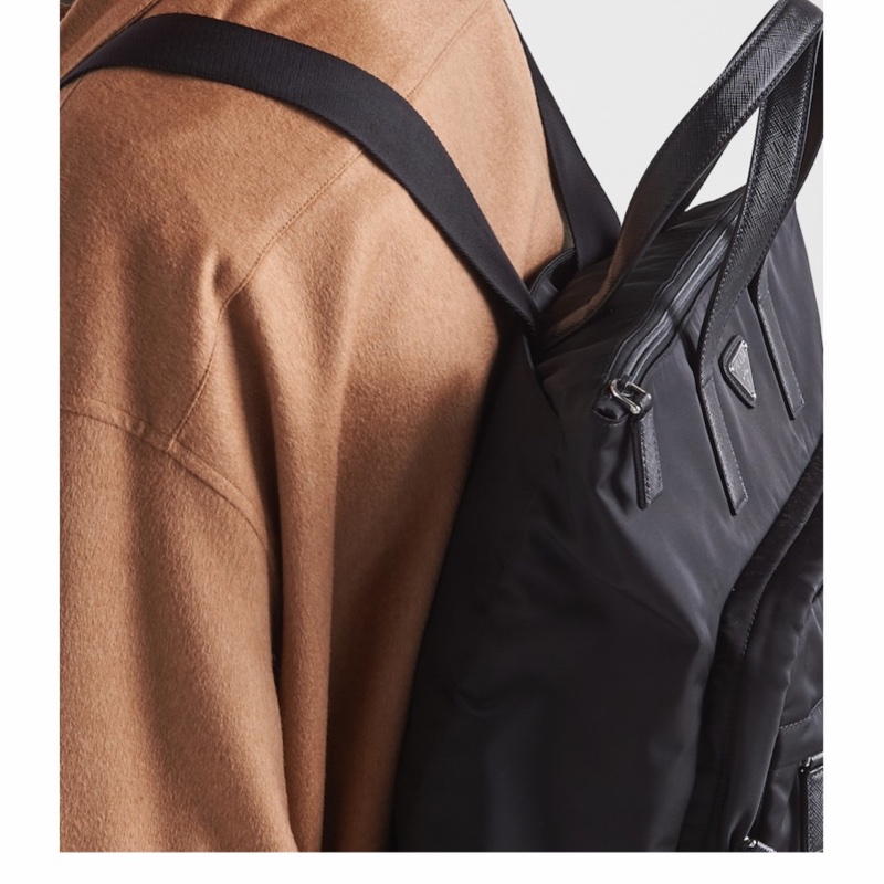 Prada 男士 拉鍊雙肩包均碼碼38cm*10cm*42cm-7