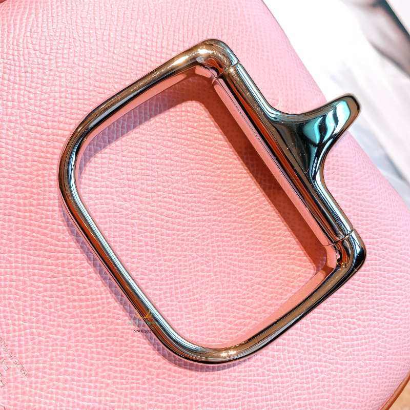 Hermes 愛馬仕 Della mini X9 錦葵紫ｘ銀釦 翻蓋式 斜背包 側背包 屁股包 肩背包-8