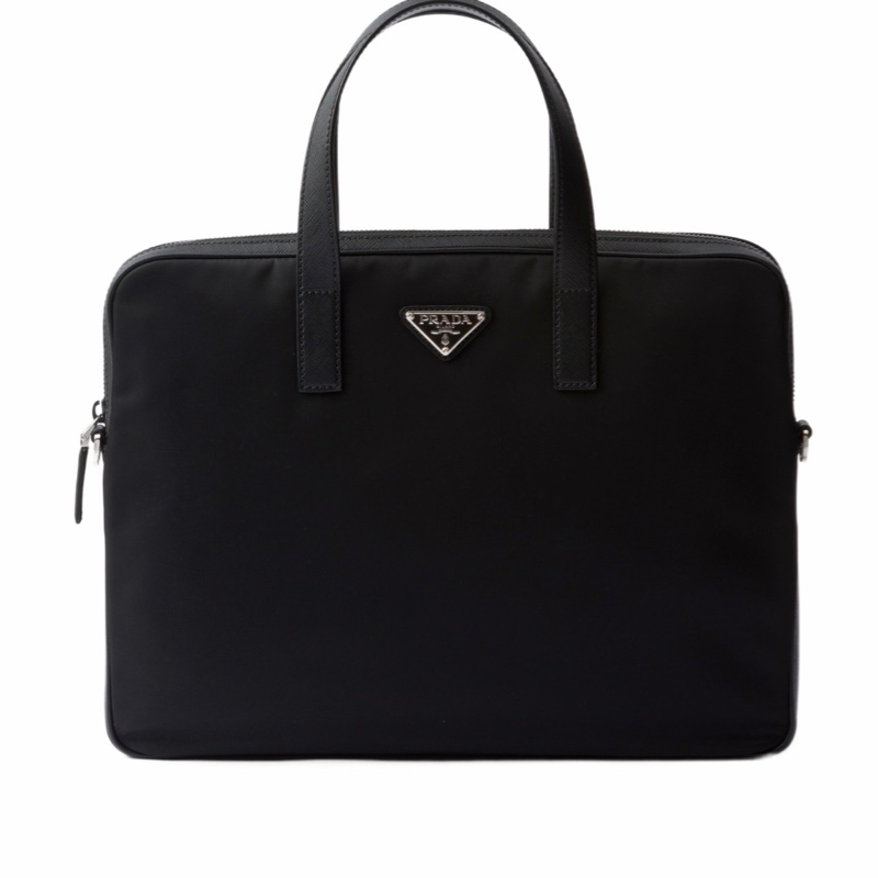 Prada 男士 徽標拉鍊公文包均碼碼36cm*4cm*28cm-0