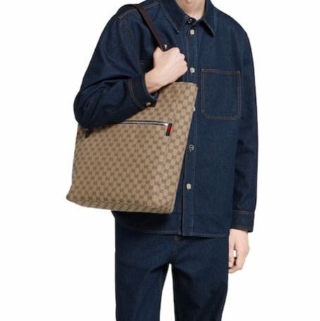 Gucci 男士 GG帆布大號托特包 大號、35cm*12cm*40cm-0