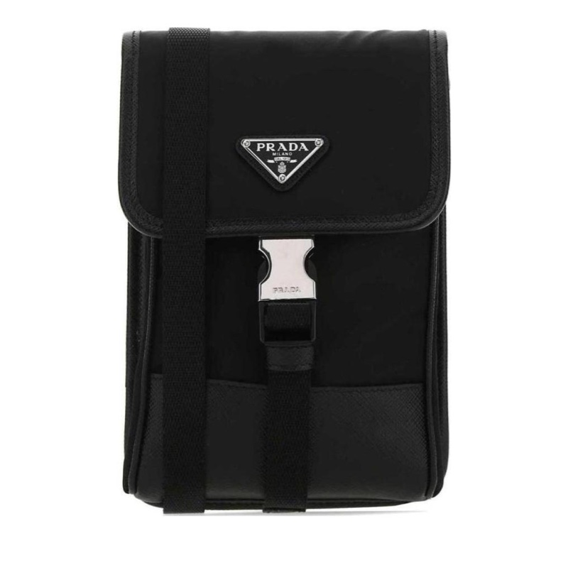 Prada 男士 Re-Nylon 再生尼龍手機包均碼碼常規、12cm*2.5cm*18cm-0