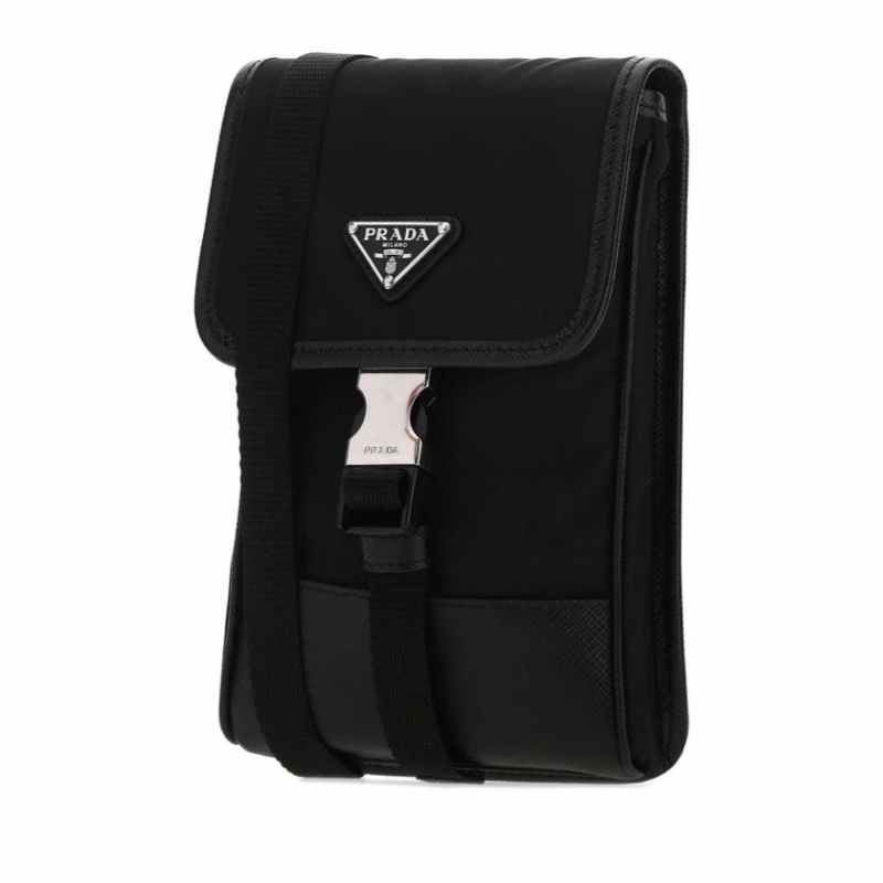 Prada 男士 Re-Nylon 再生尼龍手機包均碼碼常規、12cm*2.5cm*18cm-1