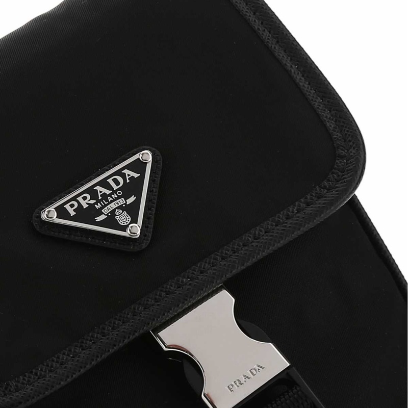 Prada 男士 Re-Nylon 再生尼龍手機包均碼碼常規、12cm*2.5cm*18cm-2