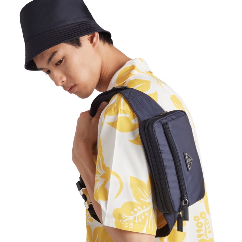 Prada 男士 撞色徽標腰包均碼碼21cm*5cm*12cm-3