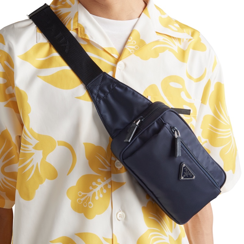 Prada 男士 撞色徽標腰包均碼碼21cm*5cm*12cm-4