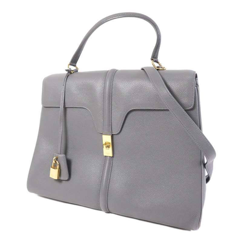 CELINE 牛皮皮革Large 16 Bag金扣手挽肩背兩用袋-2
