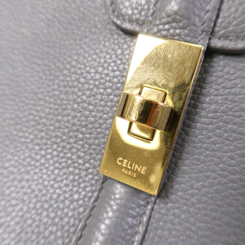 CELINE 牛皮皮革Large 16 Bag金扣手挽肩背兩用袋-6
