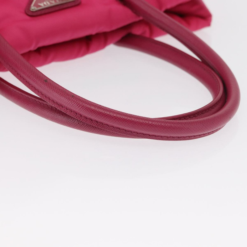 【日本直送】PRADA 手提包 尼龍 粉紅色 銀色 正品 165607-6