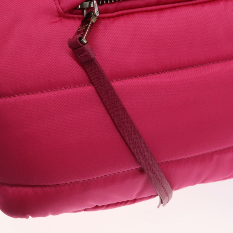 【日本直送】PRADA 手提包 尼龍 粉紅色 銀色 正品 165607-17