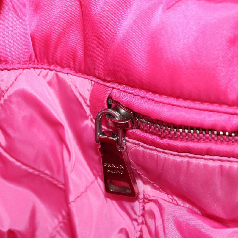 【日本直送】PRADA 手提包 尼龍 粉紅色 銀色 正品 165607-22