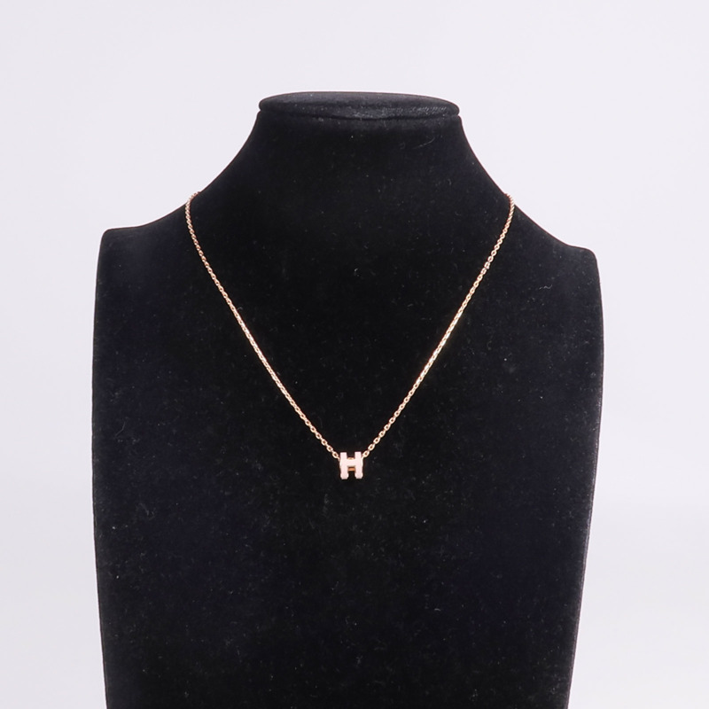 HERMES 金屬Mini Pop H Necklace項鍊-8