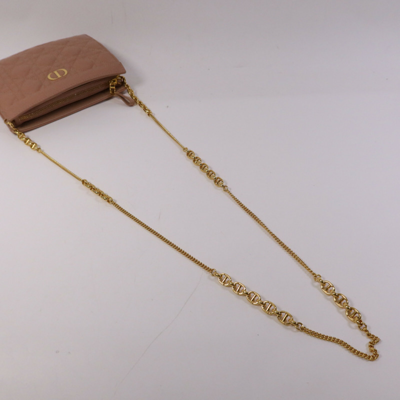 Dior 羊皮皮革Caro Every金扣鏈帶肩背袋-8