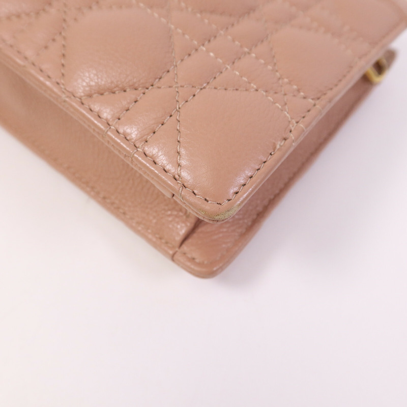 Dior 羊皮皮革Caro Every金扣鏈帶肩背袋-10