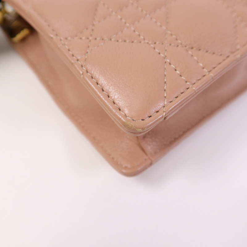 Dior 羊皮皮革Caro Every金扣鏈帶肩背袋-11