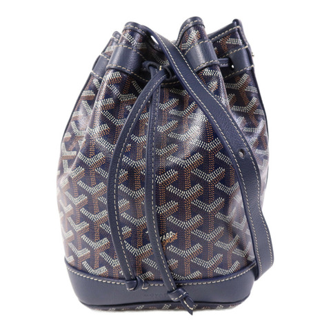 GOYARD 塗層帆布Petit Flot Bucket銀扣肩背袋
