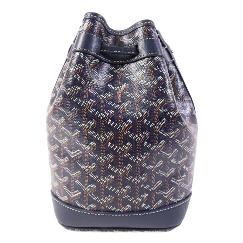GOYARD 塗層帆布Petit Flot Bucket銀扣肩背袋-1