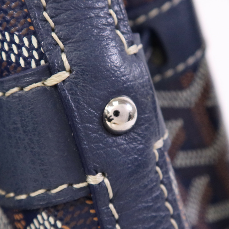 GOYARD 塗層帆布Petit Flot Bucket銀扣肩背袋-6