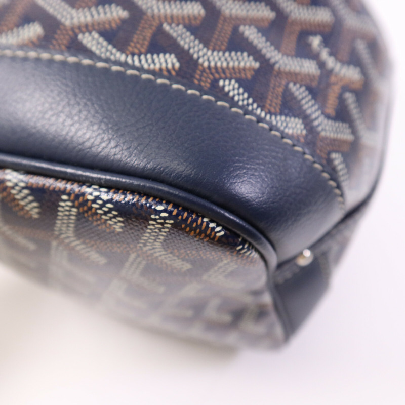 GOYARD 塗層帆布Petit Flot Bucket銀扣肩背袋-11
