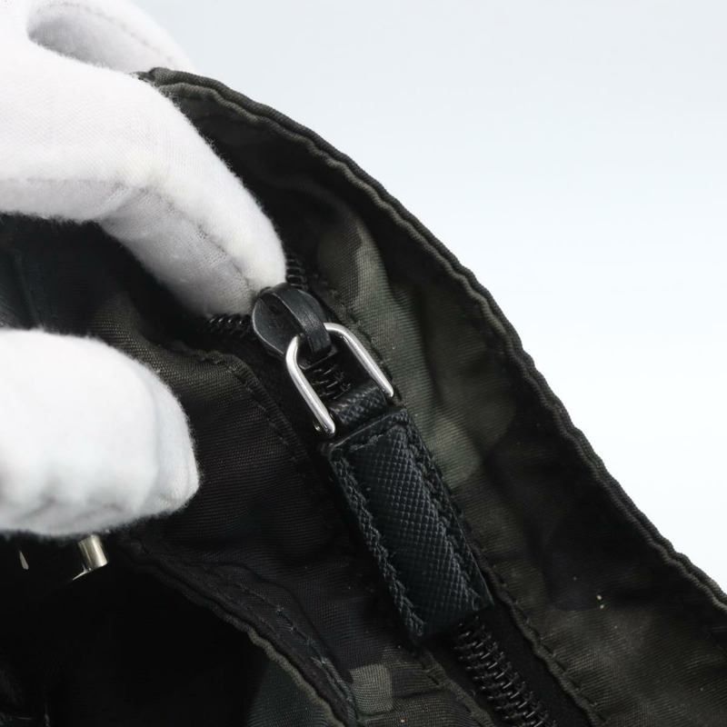 【日本直送】PRADA迷彩肩背包 尼龍 綠色 銀色 正品 ka1631V-7