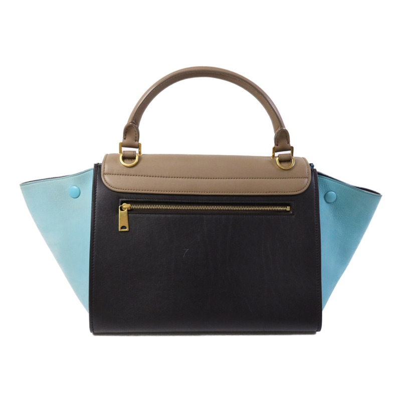 CELINE 牛皮皮革Trapeze金扣手挽肩背兩用袋-1
