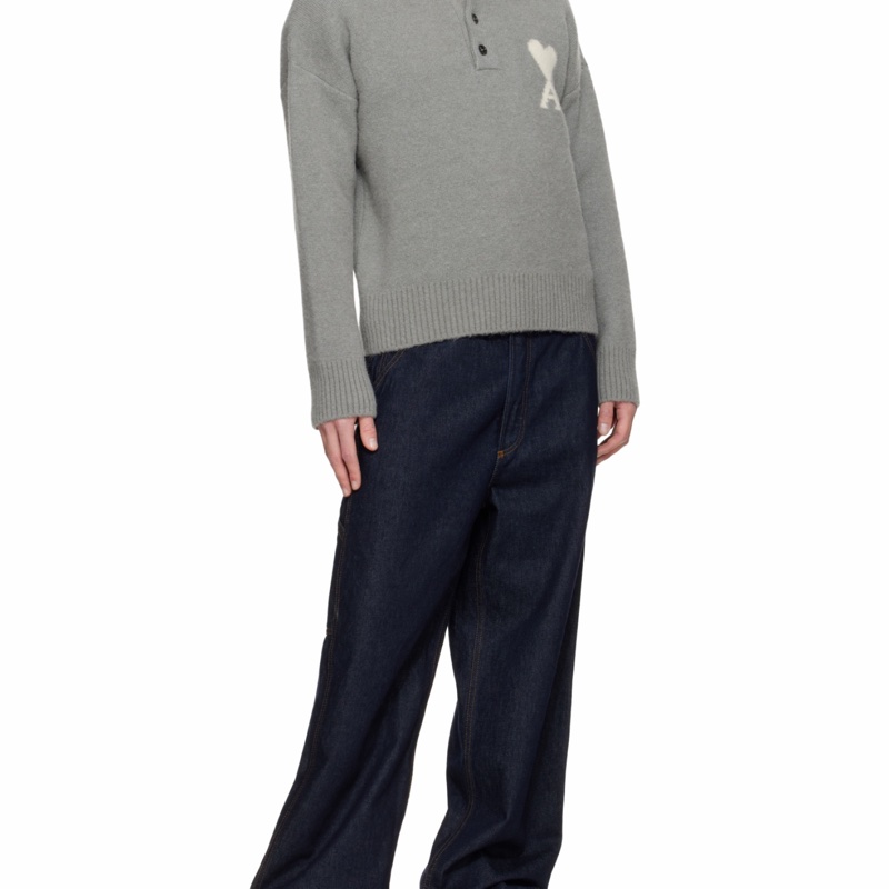 Ami Paris 男士 長袖針織衫XXS XS S M L XL碼-4