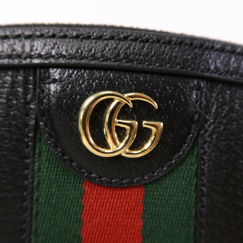 GUCCI 牛皮皮革GG Ophidia金扣肩背包-13