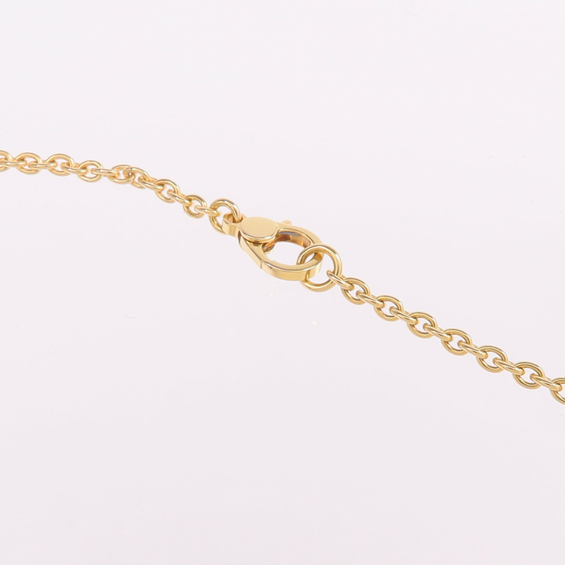 HERMES 18K玫瑰金Finesse lariat Necklace鑽石項鍊-4