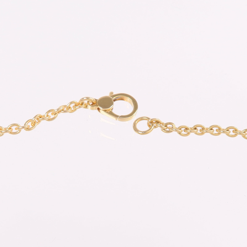 HERMES 18K玫瑰金Finesse lariat Necklace鑽石項鍊-5