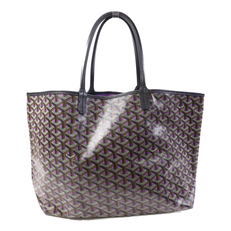 GOYARD 塗層帆布Saint Louis PM銀扣手挽袋-1