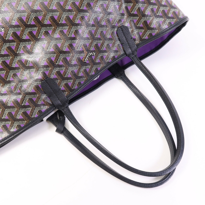 GOYARD 塗層帆布Saint Louis PM銀扣手挽袋-8