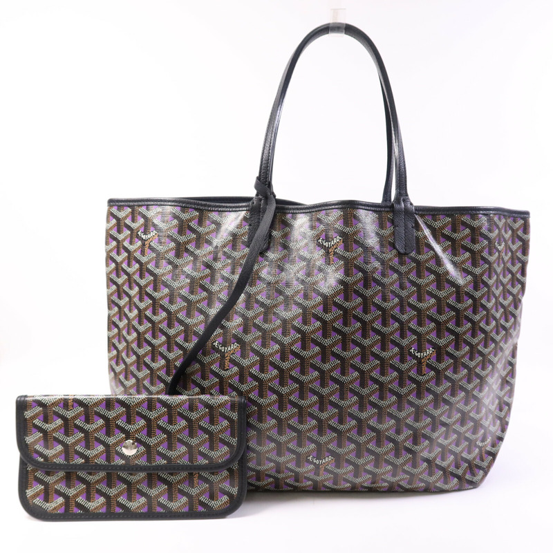 GOYARD 塗層帆布Saint Louis PM銀扣手挽袋-9