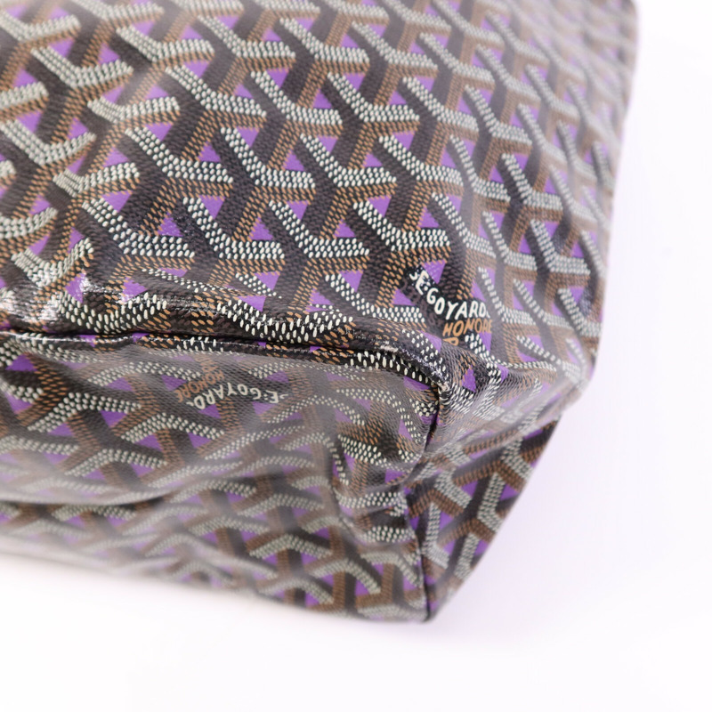 GOYARD 塗層帆布Saint Louis PM銀扣手挽袋-10