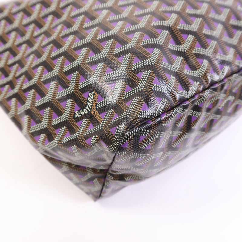 GOYARD 塗層帆布Saint Louis PM銀扣手挽袋-11