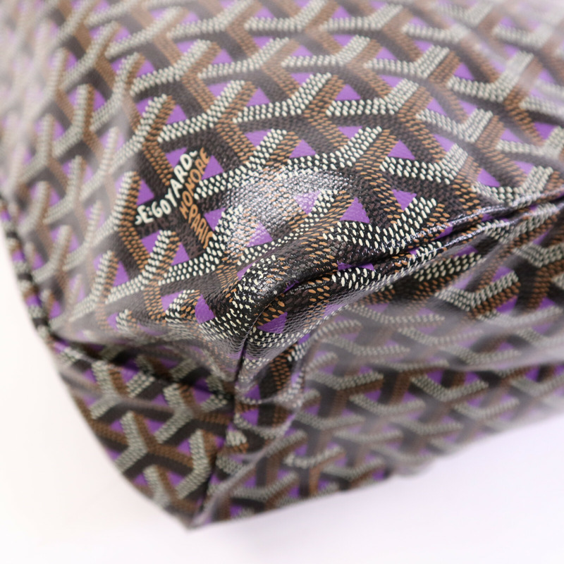 GOYARD 塗層帆布Saint Louis PM銀扣手挽袋-13