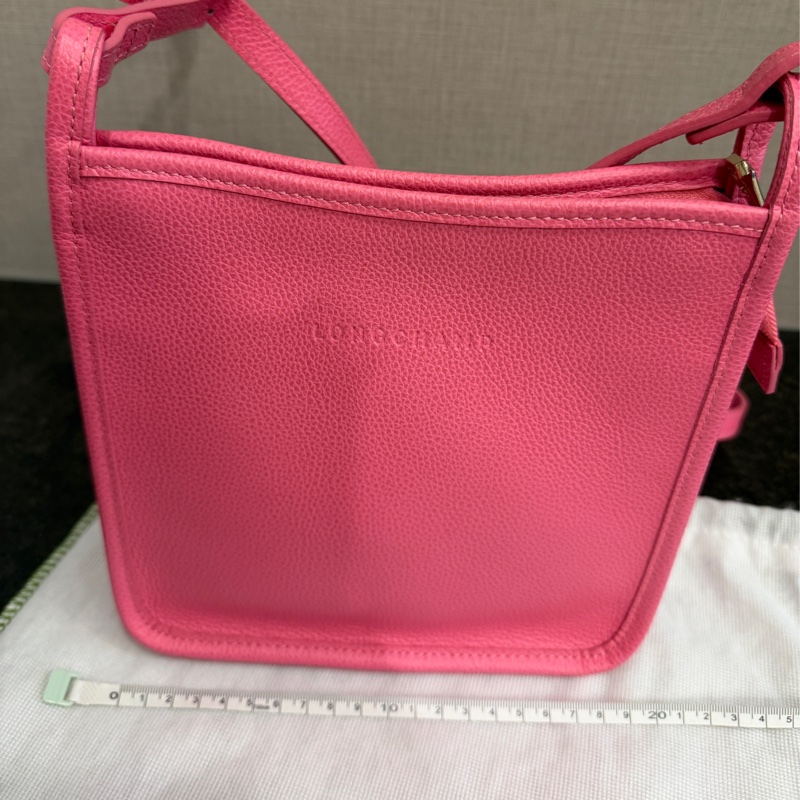 LONGCHAMP粉色斜背包-7