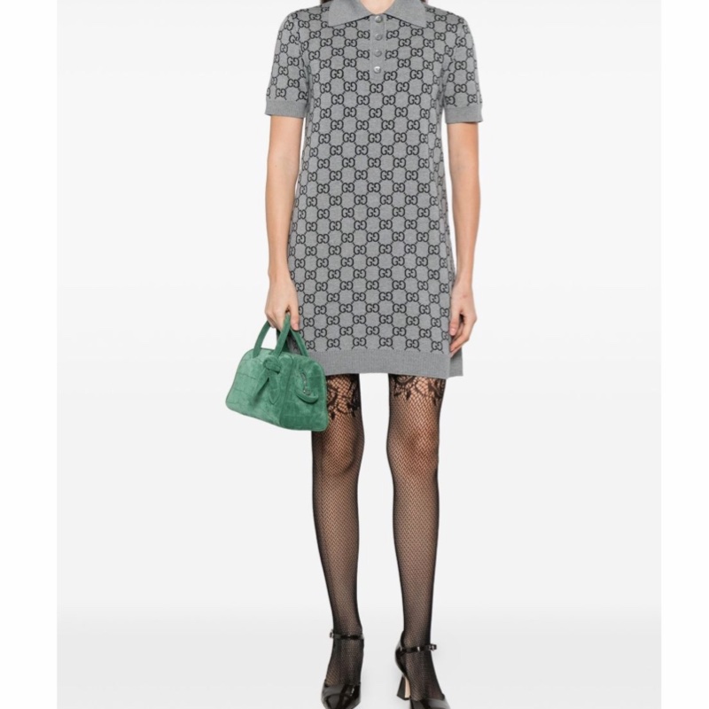 Gucci 女士 雙G連衣裙XS S M L碼-3