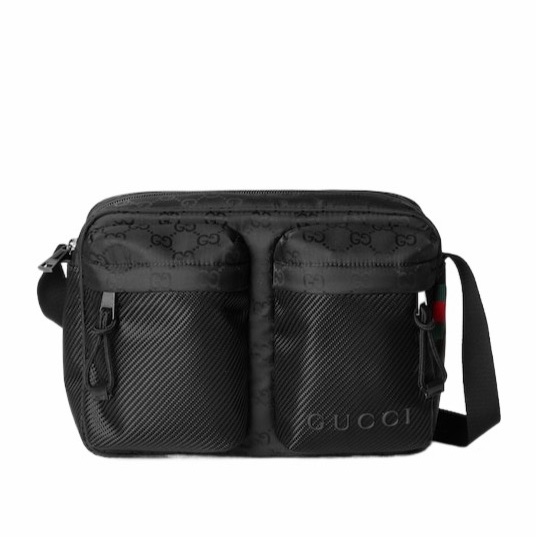 Gucci 男士 Nexus 小號斜挎包均碼碼小號、24.5cm*6.5cm*18cm-0