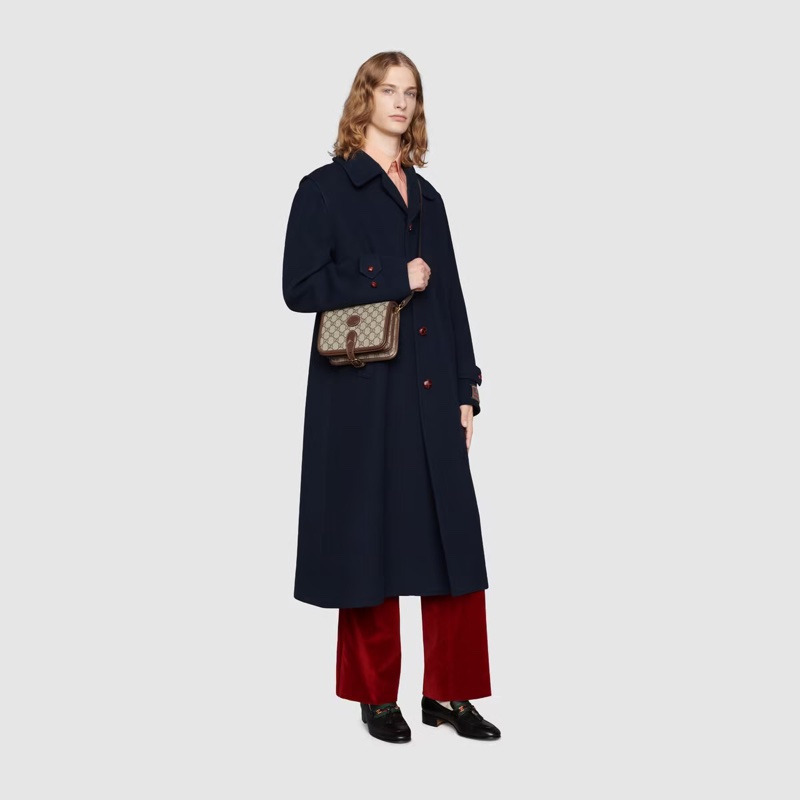 Gucci 男士 GG Retro系列迷你肩背包均碼碼MINI、20X8X17CM-3