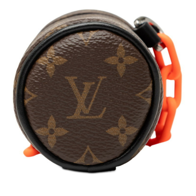 路易威登 Monogram 圓筒形配件包 M00966 棕色皮革 女士 LOUIS VUITTON-2