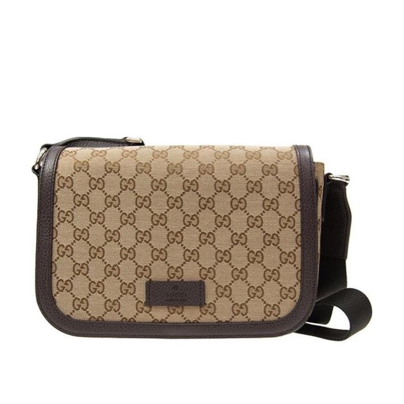 Gucci 男士 GG提花翻蓋單肩包均碼碼28X8X19CM-0