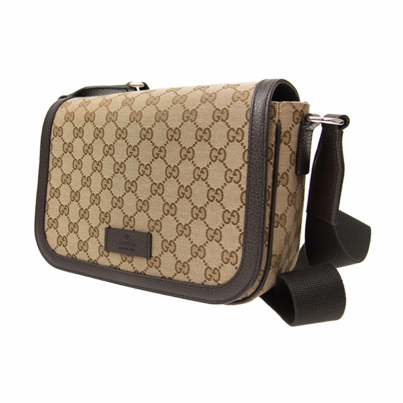 Gucci 男士 GG提花翻蓋單肩包均碼碼28X8X19CM-1