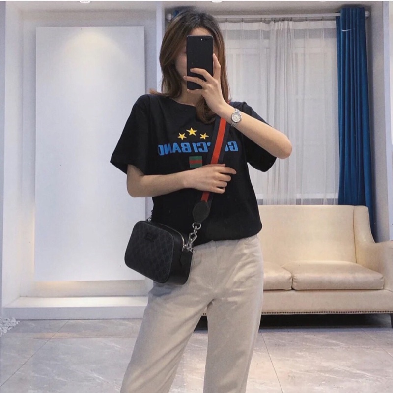 Gucci 男士 GG Supreme帆布肩背包均碼碼小號、24cm*7cm*14cm-4