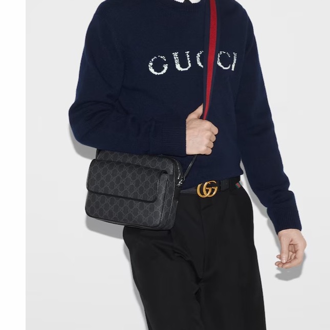 Gucci 男士 小號 GG 單肩包均碼碼小號、23cm*12cm*18cm-6