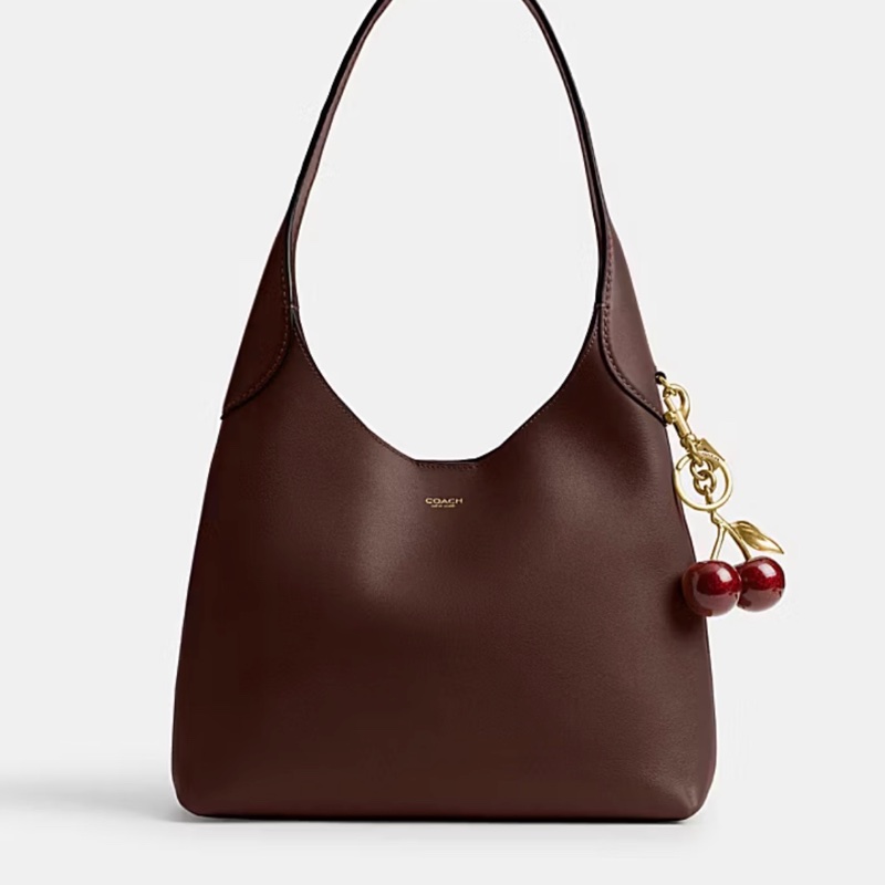 Coach Brooklyn 28 酒紅棕-0