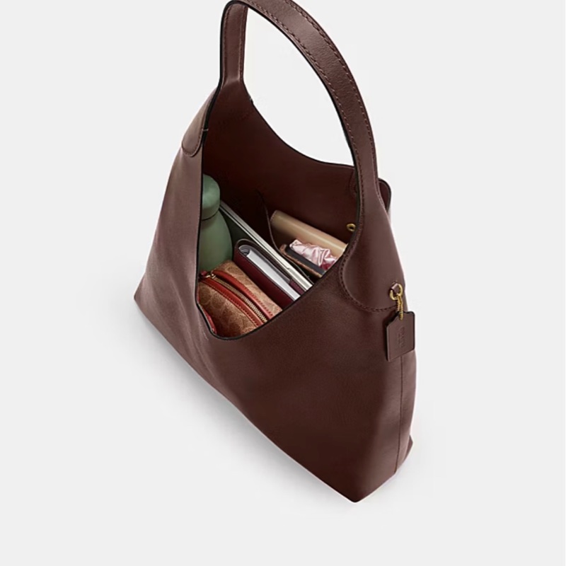 Coach Brooklyn 28 酒紅棕-2