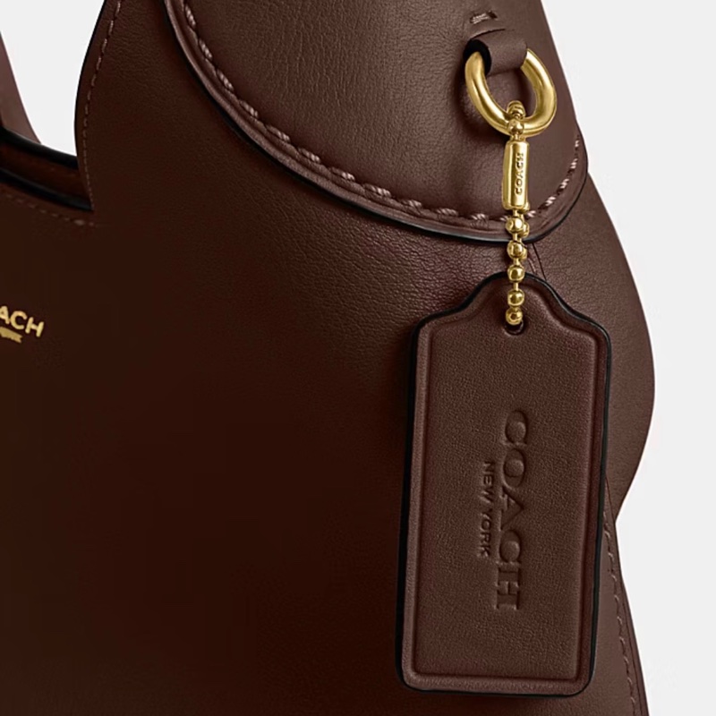 Coach Brooklyn 28 酒紅棕-7