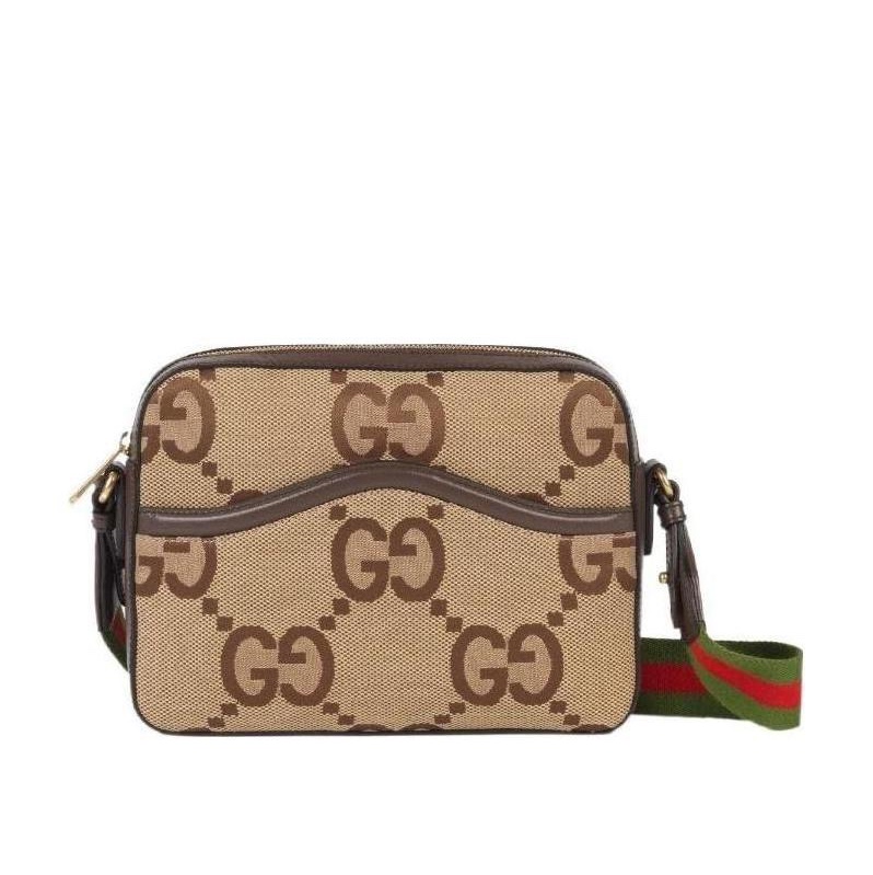 Gucci 男士 飾超級雙G圖案郵差包均碼碼常規、25.5 X 6 X 20 CM-0