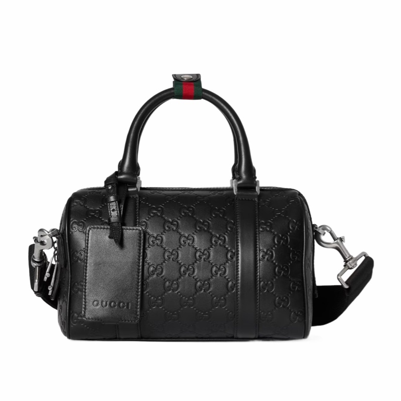 Gucci 男士 GG Emblem 小號單肩包均碼碼小號、25cm*14cm*16cm-0